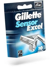 img 3 attached to 💈 Ultimate Value: Gillette Sensor Excel Shaving Cartridges for Men (10-pack; Packaging May Vary)