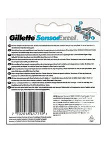 img 1 attached to 💈 Ultimate Value: Gillette Sensor Excel Shaving Cartridges for Men (10-pack; Packaging May Vary)