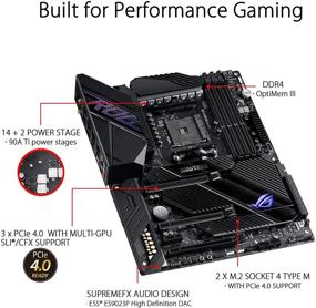 img 2 attached to 💻 ASUS ROG Crosshair VIII Dark Hero AM4 X570S Motherboard for Zen 3 Ryzen 5000 & 3rd Gen Ryzen (PCIe 4.0, 14+2 Ti Power Stages, PCH Heatsink, Wi-Fi 6, 2.5 Gbps LAN, USB 3.2 Gen 2 Type-C)