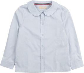 img 3 attached to Toddler Girls' Cotton Sleeve Uniform Clothing and Dresses by Leveret