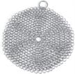 stainless chainmail scrubber kitchens bathroom logo