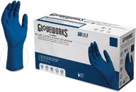 🧤 50-count gloveplus hd medical blue latex gloves, medium size, 13 mil thickness, powder-free, textured, disposable, non-sterile (gplhd84100-bx) logo