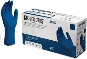 img 4 attached to 🧤 50-Count GLOVEPLUS HD Medical Blue Latex Gloves, Medium Size, 13 mil Thickness, Powder-Free, Textured, Disposable, Non-Sterile (GPLHD84100-BX)