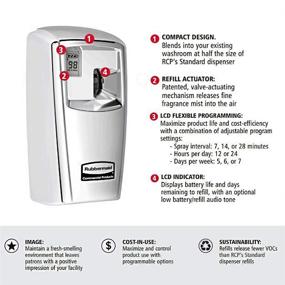 img 2 attached to 🏢 Rubbermaid Commercial Products Microburst Автоматическая система ароматизации воздуха, диспенсер MB3000, черный - Аэрозоль для контроля запахов