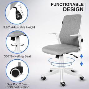 img 2 attached to FINEWISH Ergonomic Computer Adjustable Executive Furniture for Home Office Furniture