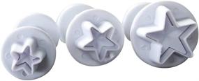 img 4 attached to 🌟 Tiny Star Fondant Plunger Cutter Set - 3-Piece Cake and Cookie Decorating Tool Mold