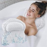 🛀 bath pillow for neck, head, shoulder, and back support - bathtub cushion, jacuzzi hot tub headrest, luxury spa comfort - bath accessories for ultimate relaxation logo