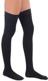 img 3 attached to 🧦 Jomi Thigh High Compression Stockings, Extra Large, Black - 30-40mmHg, Closed Toe - Premiere Collection