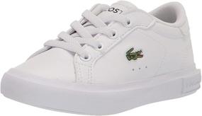 img 4 attached to Lacoste Kids Powercourt Sneakers WHT