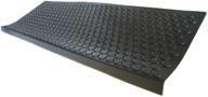 🛡️ rubber-cal coin-grip non-slip rubber tread stair mats (6 pack) - buy now for ultimate safety and style! logo