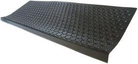 img 4 attached to 🛡️ Rubber-Cal Coin-Grip Non-Slip Rubber Tread Stair Mats (6 Pack) - Buy Now for Ultimate Safety and Style!