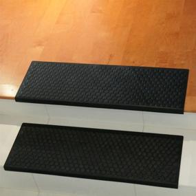 img 1 attached to 🛡️ Rubber-Cal Coin-Grip Non-Slip Rubber Tread Stair Mats (6 Pack) - Buy Now for Ultimate Safety and Style!