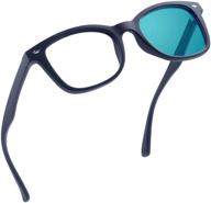 👓 blue light blocking glasses for women/men - polarized photochromic sunglasses with anti-eyestrain technology for computer and tv reading logo