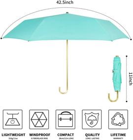 img 3 attached to 🌂 Waterproof Collapsible Boy Compact Umbrella