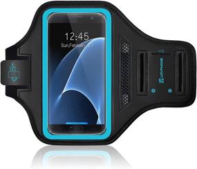 img 3 attached to 🏃 LOVPHONE Galaxy S7 Armband: Easy Fit Sportband for Running, Exercise, Gym - with Key Holder, Card Slot, Water Resistance and Sweat-Proof, Compatible with Samsung Galaxy S7 2016 Release - Rosy