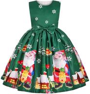 👗 cichic girls christmas dresses: fancy halloween christmas festival party dress for 2-9 year old toddler girls logo