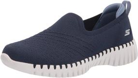 img 4 attached to 👟 Skechers Женские кроссовки Go Walk Smart Mono Mesh Slip-On: Идеальное сочетание стиля и комфорта