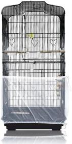 img 4 attached to 🐦 SYOOY Bird Cage Cover Seed Catcher - White: Universal Netting for Parrot and Parakeet Cages (Nylon Mesh Skirt, Guarantee Quality, Birdcage Not Included)