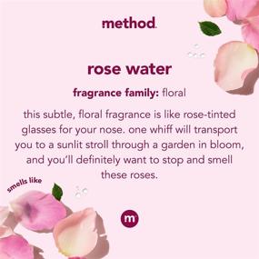 img 2 attached to Method Foaming Hand Wash Rose Water: 6 Pack, 🌹 10 oz, Varying Packaging - Effective Cleansing & Hygiene Solution