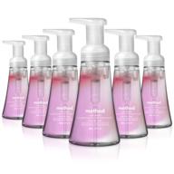 method foaming hand wash rose water: 6 pack, 🌹 10 oz, varying packaging - effective cleansing & hygiene solution logo