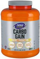 🏋️ now sports nutrition carbo gain powder (maltodextrin), rapidly absorbing energy supplement, 8-pound logo