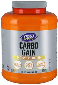 img 4 attached to 🏋️ NOW Sports Nutrition Carbo Gain Powder (Maltodextrin), Rapidly Absorbing Energy Supplement, 8-Pound