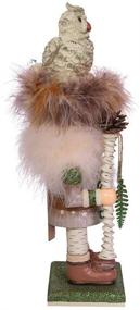 img 2 attached to Kurt S. Adler 15-inch Hollywood Woodsman with 🎅 White Owl Nutcracker – Unique Decorative Collectible for the Holidays
