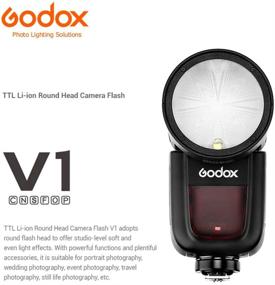 img 3 attached to Godox V1-S Round Head Flash Speedlite with AK-R1 Accessories Kit - TTL 76WS, 2.4G HSS, 1/8000s, 1.5s Recycle Time, 2600mAh Lithium Battery for Sony Cameras