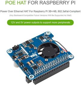 img 3 attached to Waveshare POE HAT (C) For Raspberry Pi 4B/3B+