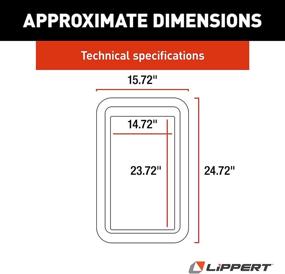 img 3 attached to Lippert Components 806621 Тонкая тень черный набор окон - Полный для входных дверей RV