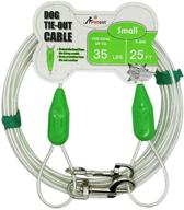 🐾 premium petest reflective tie-out cable: ideal for dogs weighing 35/60/90/125/250 pounds, with 15ft, 25ft, and 30ft length options logo