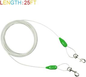 img 3 attached to 🐾 Premium Petest Reflective Tie-Out Cable: Ideal for Dogs Weighing 35/60/90/125/250 Pounds, with 15ft, 25ft, and 30ft Length Options