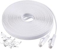 🐱 high-speed cat6 ethernet cable - 50 ft length, complete with clips for easy installation логотип