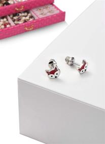 img 2 attached to Earrings Hypoallergenic Stainless Sensitive Toddlers Girls' Jewelry