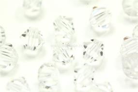 img 3 attached to 💎 100pcs Adabele Austrian 4mm Clear AB Small Bicone Crystal Beads - Swarovski Crystals Preciosa SSB402 Compatible