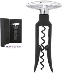 img 3 attached to 🍷 Amlong Plus Self-Pulling Corkscrew Wine Opener 6" - Effortless Opening with Gift Box