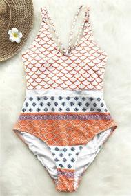 img 2 attached to 👙 CUPSHE Beautiful One Piece Swimsuit: Stylish Swimwear for Women's Clothing