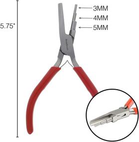 img 1 attached to 🔧 Плоскогубцы с 3-ступенчатыми гнутыми и круглыми носами от Beadsmith - Повысьте свою поисковую оптимизацию!