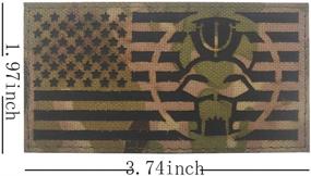 img 1 attached to Trident Infrared Reflective Military Patch