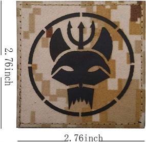 img 2 attached to Trident Infrared Reflective Military Patch