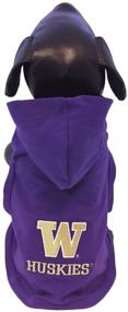 img 2 attached to 🐾 NCAA Washington Huskies Cotton Lycra Hooded Dog Shirt - Support Your Team in Style!