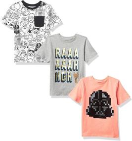 img 4 attached to 🚀 Get Galactic with Spotted Zebra: Star Wars Boys' Clothes, Tees & Shirts