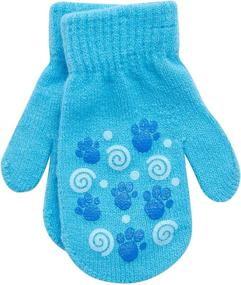 img 1 attached to 🧢 Nickelodeon Blue's Clues Winter Hat Set - 2 Piece Pom Pom Beanie and Mittens, Size Age 2-4