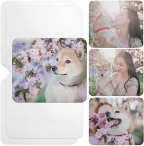 img 4 attached to Set of 8 Blank Mouse Pads for Heat Press Sublimation Printing Crafts - 2402003mm