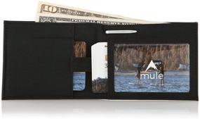 img 3 attached to Mule Leather Lookout Wallet Black Men's Accessories