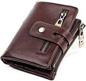 img 3 attached to 👜 Premium Vintage Leather Wallet for Women - Stylish Handbag & Wallet Combo