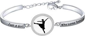 img 4 attached to 💃 Just a Girl Who Loves Dancing Bracelet: Perfect Dance Gift for Ballerinas, Dance Teachers, and Students!