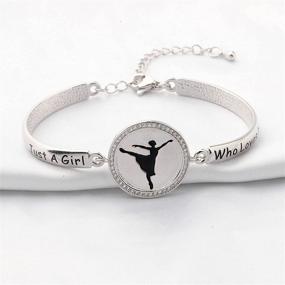 img 3 attached to 💃 Just a Girl Who Loves Dancing Bracelet: Perfect Dance Gift for Ballerinas, Dance Teachers, and Students!