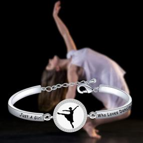 img 1 attached to 💃 Just a Girl Who Loves Dancing Bracelet: Perfect Dance Gift for Ballerinas, Dance Teachers, and Students!