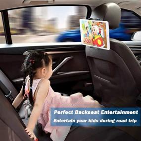 img 3 attached to 📱 Versatile Car Headrest Mount for All Tablets and Phones: Tablet Headrest Holder for iPad Pro/Air/Mini, Samsung & Fire Tablets